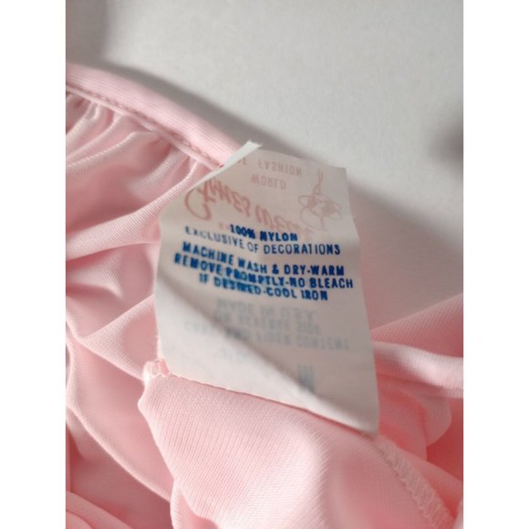 Vintage Stones Wear Nightgown Dress Pink Embroidery Women's Size Medium Made USA - Picture 5 of 8